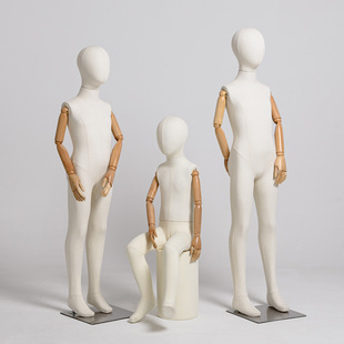 O1CN010B7gWj1nonbwWio4y_2218826365137-0-cib.310x310.jpg Cloth-Wrapped Kids’ Mannequin (With Movable Hands) - Kids’ Store Window Stand