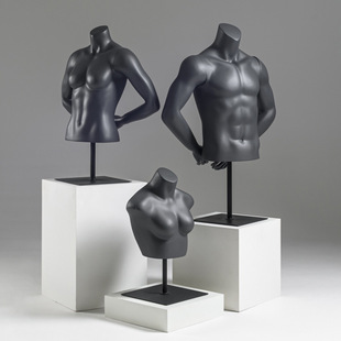 O1CN010tJbRM1nondocibLQ_2218826365137-0-cib.310x310.jpg Unisex Muscular Sports Mannequin - Sports Store Window Stand (Half-Length, Plus Size)