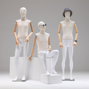 O1CN011RHUMW1oWlRGpJUEU_2213992875233-0-cib.310x310.jpg Unisex Mannequin Set - Full/Half-Length Men’s Store Window Stand