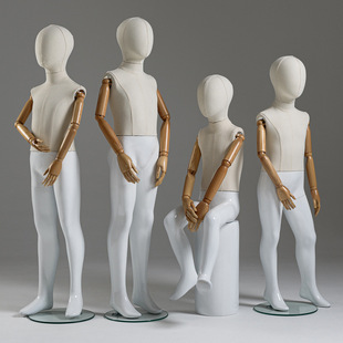 O1CN011iLzaU1nonbykJMRX_2218826365137-0-cib.310x310.jpg Cloth-Wrapped Kids’ Mannequin - Kids’ Store Window Stand (With Movable Hands)