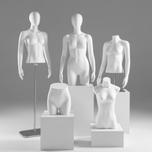Unisex Tabletop Mannequin - Men’s & Women’s Store Window Stand