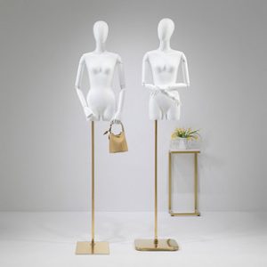O1CN015U8gLp1nFX2d7fx6L_2212945495060-0-cib.310x310.jpg Matte White Female Mannequin - Women’s Store Wedding Dress Window Stand (With Pendant Hand)
