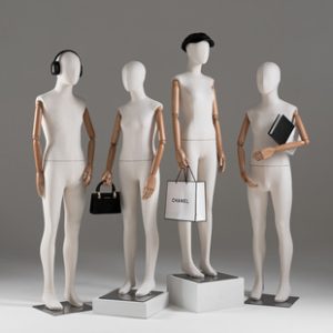 Fabric Teenage Female Mannequin - Clothing Store Window Stand (Student/School Uniform, Male)