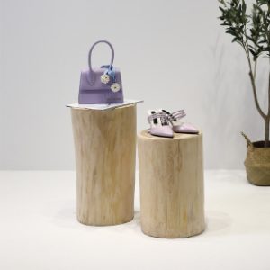 O1CN01BCYfO81nFWp9R13uA_2212945495060-0-cib.310x310.jpg Nordic Style Solid Wood Log Display Stand - Clothing Store ins-Style Decoration (Round Stool)