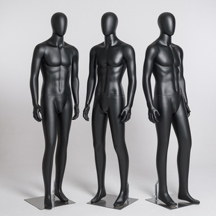 O1CN01C63FOV1nonbysOxb9_2218826365137-0-cib.310x310.jpg High-End Matte Black Male Mannequin - Men’s Store Window Stand (Photo Shooting)