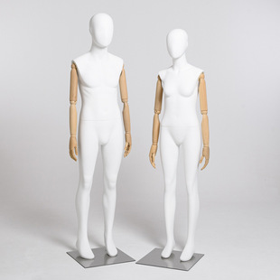 Teenage Female Mannequin (With Hands) - Men’s Store Window Stand (Matte White, School Uniform)