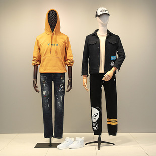 O1CN01CGvSJj1nFX81MXCXu_2212945495060-0-cib.310x310.jpg Male Mannequin Set - Clothing Store Window Stand (Full-Body/Head Model)