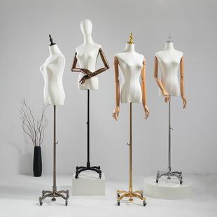 O1CN01CfNDxY1oWle6Y3lpq_2213992875233-0-cib.310x310.jpg High-End Female Mannequin (With Universal Wheels) - Wedding Dress Store Stage & Window Stand