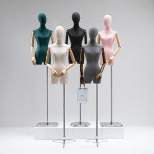 Colorful Suede Female Mannequin - Clothing Store Stage Stand