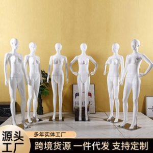 O1CN01FIfaC41Gc5M3L0d6U_2208145440642-0-cib.310x310.jpg Cross-Border Bright White Female Mannequin - Women’s Store Window Stand