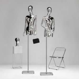 O1CN01H8T3wH1nFX7tzPz1J_2212945495060-0-cib.310x310.jpg Fashion Minimalist High-End Electroplated Female Mannequin - Women’s Store Window Stand