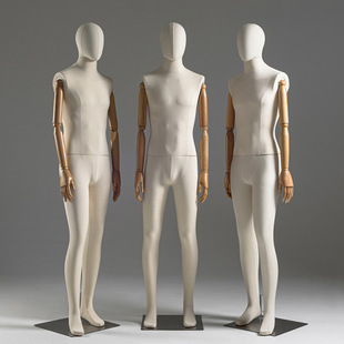 O1CN01Hv1j1p1nondqdbZaA_2218826365137-0-cib.310x310.jpg High-End Cloth-Wrapped Male Mannequin - Clothing Store Window Stand (With Solid Wood Hands)