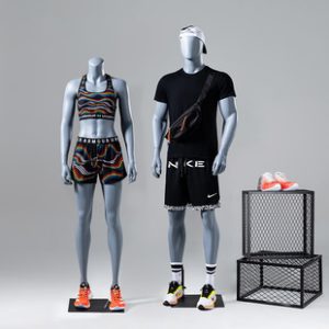 Male Muscular Sports Mannequin - Clothing Store Window Stand (Outdoor Standing)