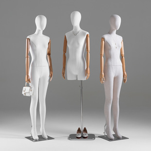 O1CN01JRedgi1nonfNWLx40_2218826365137-0-cib.310x310.jpg Cloth-Wrapped Female Mannequin - Women’s Store Window Stand (With Movable Hands/Hanger)