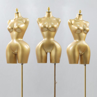 O1CN01KMax4t1YOUghIvdug_2215791163049-0-cib.310x310.jpg Gold Plus Size Female Mannequin - EU/US Underwear Hip Stand