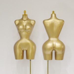 EU/US Plus Size Female Mannequin - Gold Half-Length Women’s Store Stand