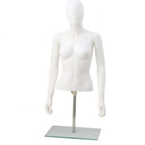 O1CN01LJZfIz1eBYzxGL2kt_2215866743833-0-cib.310x310.jpg White Plastic Half-Length Female Mannequin - Clothing Store Window Prop