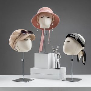 Unisex Head Mannequin - Clothing Store Window Stand (Hat/Earring/Jewelry/Wig)