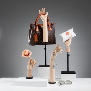 Solid Wood Simulation Hand Mannequin - Clothing Store Window Jewelry Stand