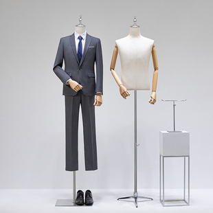 O1CN01OVDdfv1oWlNC5onus_2213992875233-0-cib.310x310.jpg Unisex Half/Full-Length Mannequin Set - Clothing Store Window Stand (Suits/Evening Dresses)
