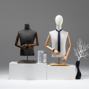 O1CN01Px069l1nFX80uOHnW_2212945495060-0-cib.310x310.jpg Korean Half-Length Male Mannequin - Men’s Store Window Stand (Suits/Dresses)