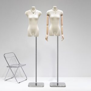 3rd-Gen Flat Female Mannequin - Women’s Store Window Stand