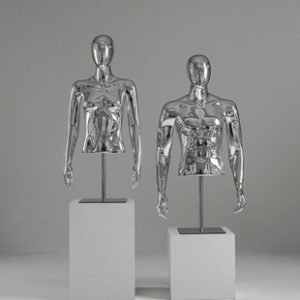 O1CN01RkU2Sl1nonbx2jwaB_2218826365137-0-cib.310x310.jpg Electroplated Silver Tabletop Couple Mannequin - Men’s & Women’s Store Window Stand