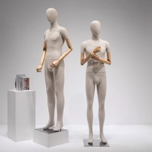 O1CN01VyEuVw1X95kia53yw_2220254502880-0-cib.310x310.jpg High-End Unisex Bamboo-Jointed Linen Mannequin - Clothing Store Half-Length Window Stand