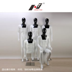 Fabric-Wrapped Male Mannequin - Suit Display Human Form Stand