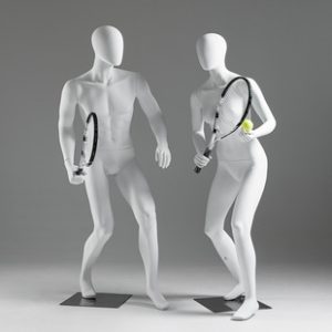 Unisex Muscular Sports Mannequin - Clothing Store Window Stand (Tennis/Golf)