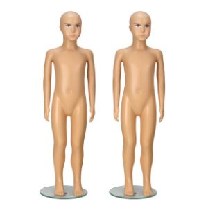 Skin-Color Kids’ Mannequin (With Makeup) - Kids’ Store Window Stand