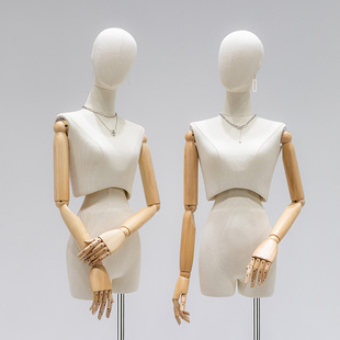 O1CN01XWQZQG1oWlNOCmCrl_2213992875233-0-cib.310x310.jpg High-End Half-Length Female Mannequin - Women’s Store Window Shelf