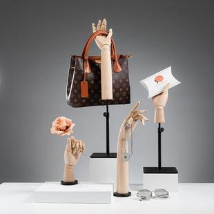O1CN01bCxc8h1oWlNp3SPI9_2213992875233-0-cib.310x310.jpg Solid Wood Hand Mannequin - Jewelry & Glove Stand (Movable Joints/Simulated Fingers)