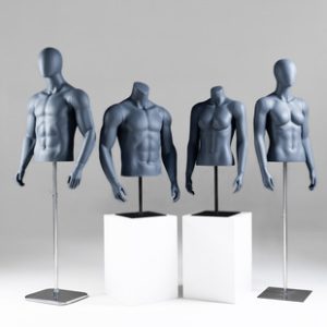 Unisex Muscular Sports Mannequin - Sports Store Window Stand (Half-Length, Plus Size)