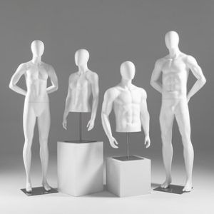 O1CN01dZ4A7W1nonf405T82_2218826365137-0-cib.310x310.jpg High-End Matte White Male Sports Mannequin - Men’s Store Display Stand