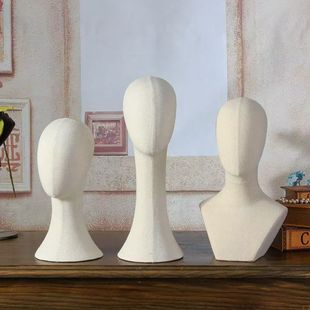 O1CN01fCnCxo1eBZ6SQ4A8k_2215866743833-0-cib.310x310.jpg Cloth Head Mannequin Stand - Clothing Store Window Hat & Jewelry Rack