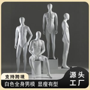 O1CN01fiC8Pc1YOUf9JuDim_2215791163049-0-cib.310x310.jpg High-End Matte White Male Mannequin - Men’s Store Window Stand