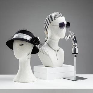 O1CN01gvkpTw1oWlNih3VZ8_2213992875233-0-cib.310x310.jpg Unisex Lace Fabric Head Mannequin - Clothing Store Hat & Scarf Stand