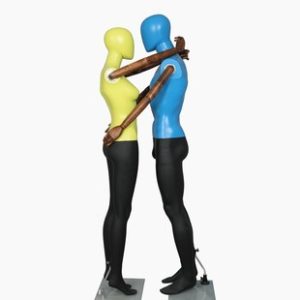 Colorful Mixed Plastic Unisex Mannequin - Clothing Store Window Stand