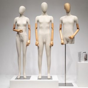 O1CN01j8PvDf1oWleCmKEWy_2213992875233-0-cib.310x310.jpg High-End Wood-Grain Bamboo Hemp Female Mannequin - Half-Length Women’s Store Window Rack
