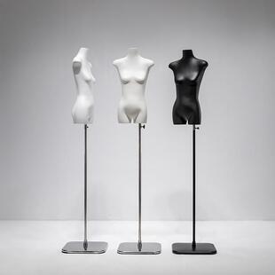 O1CN01ji5qnX1nFX80xvR0t_2212945495060-0-cib.310x310.jpg Painted Flat Female Mannequin - Clothing Store Window & Tabletop Stand (With Hanger)