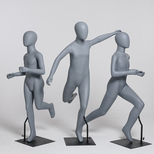 Unisex Kids’ Sports Mannequin - Clothing Store Window & Tabletop Stand (Exercise/Running)