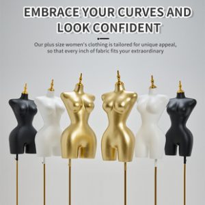 O1CN01oL9OTl1QHbk5Ta7XK_2217964261951-0-cib.310x310.jpg Gold Half-Length Female Mannequin - EU/US Plus Size Women’s Store Prop
