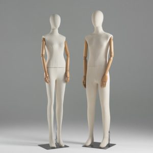 Fabric Unisex Couple Mannequin - Women’s Store Window Stand