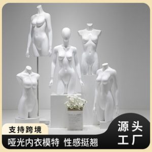 Gathered Underwear Mannequin - Clothing Store Women’s Bra Stand