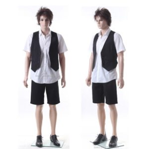 Skin-Color Plastic Male Mannequin (With Makeup) - Men’s Store Window Stand
