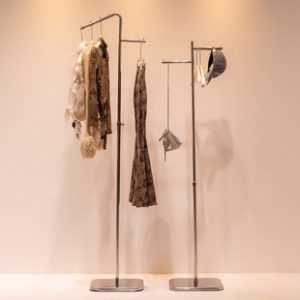 O1CN01sUfACY1nFX2d6R9Rd_2212945495060-0-cib.310x310.jpg Stainless Steel Floor Hanger - Silver Coat Rack & Women’s Store Shelf