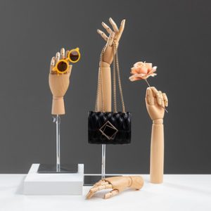 Solid Wood Hand Mannequin - Clothing Store Window Jewelry & Ring Prop