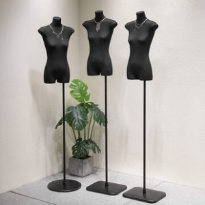 O1CN01spu7YV1oWleFNFz8p_2213992875233-0-cib.310x310.jpg Black Flat Female Mannequin - Slimming Women’s Store Window Stand
