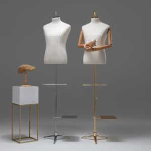 Plus Size Half-Length Male Mannequin - Men’s Store Window & Tabletop Stand (Business Suits)